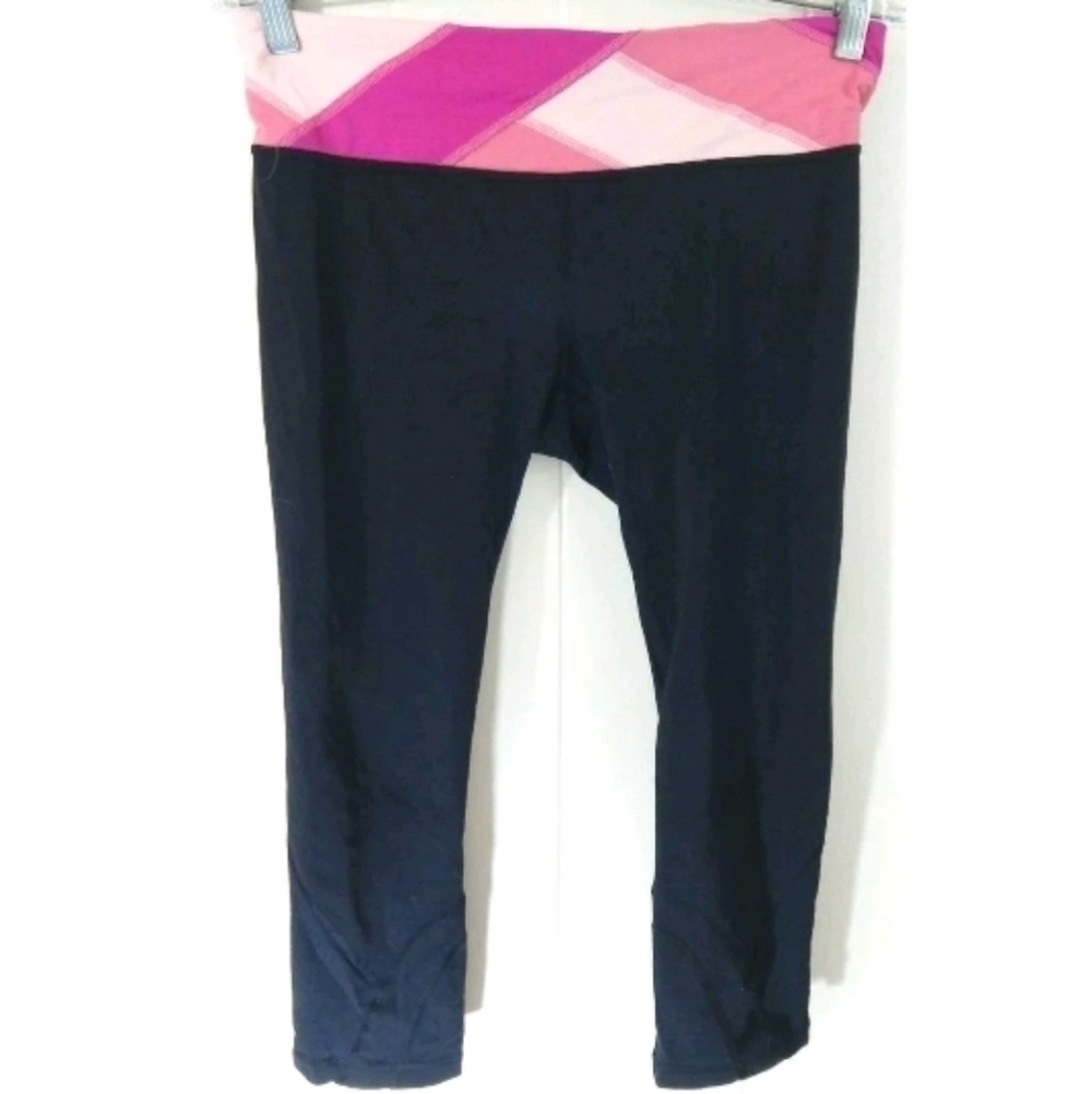Lululemon Run Inspire Crop‎ Leggings Winter Quilt